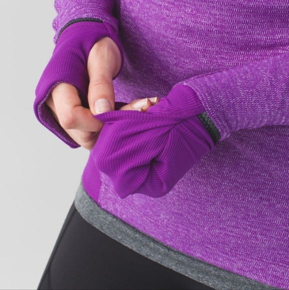 Lululemon Runderful Slim Fit 1/2 Zip Running Pullover Purple Tender Violet 8 - Picture 12 of 16